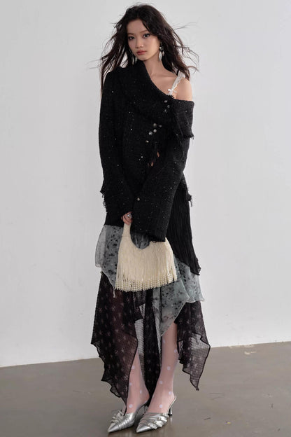 Exotic Leopard Chiffon Skirt