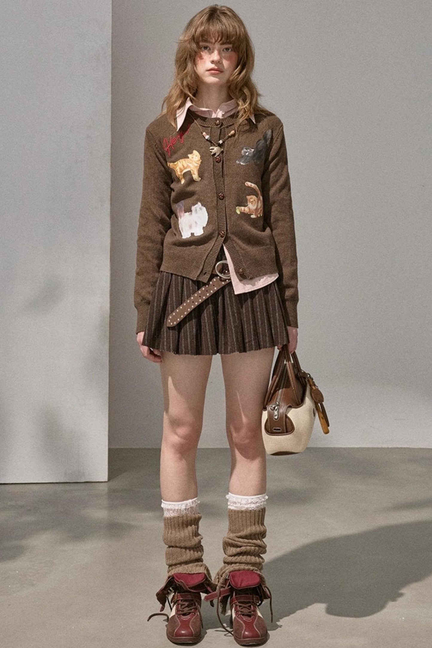 Sweet Kitten Knitted Cardigan