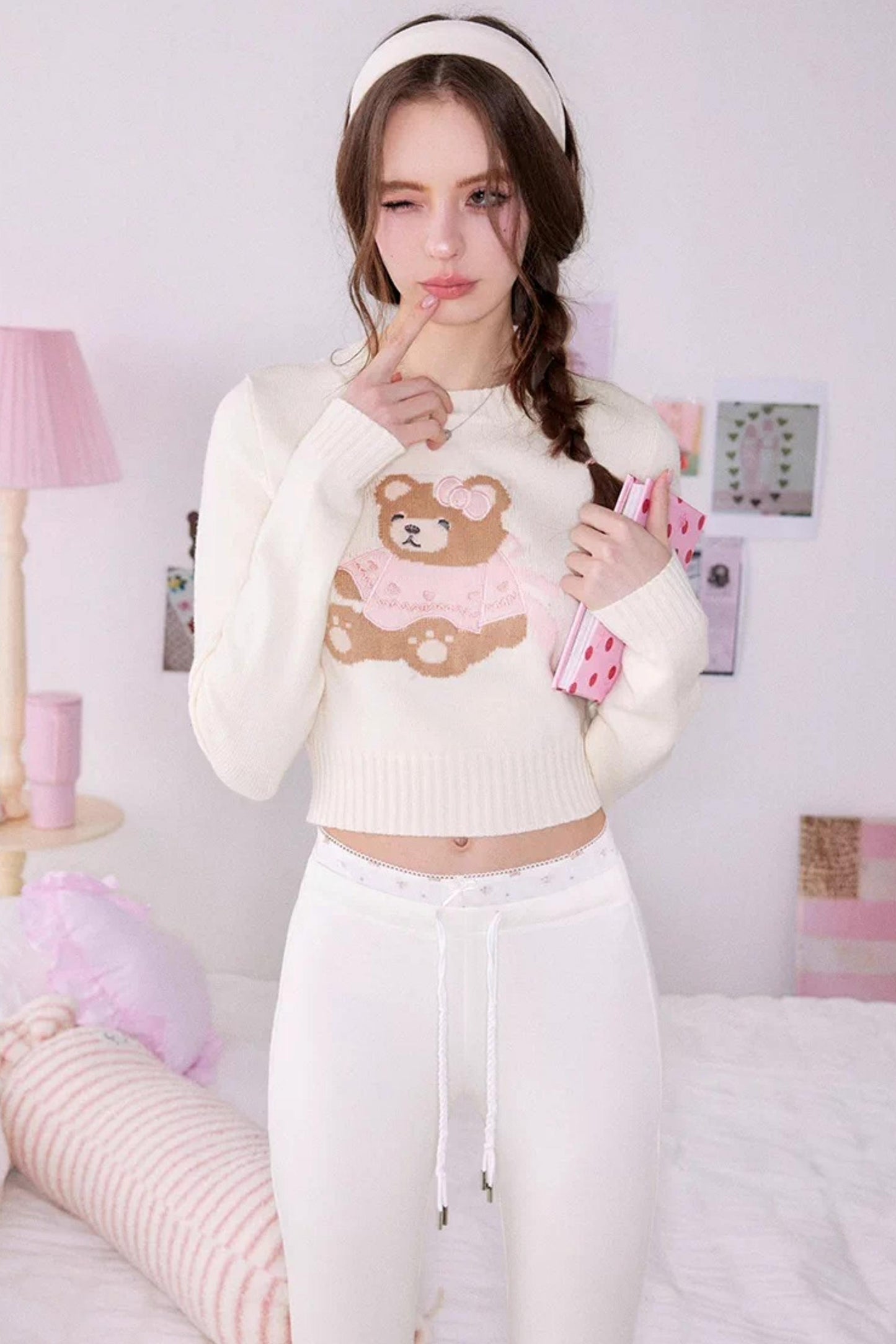 Little Bear Round Neck Sweater