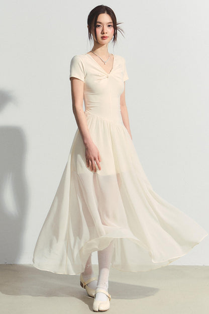 Twist Summer A-Line Dress