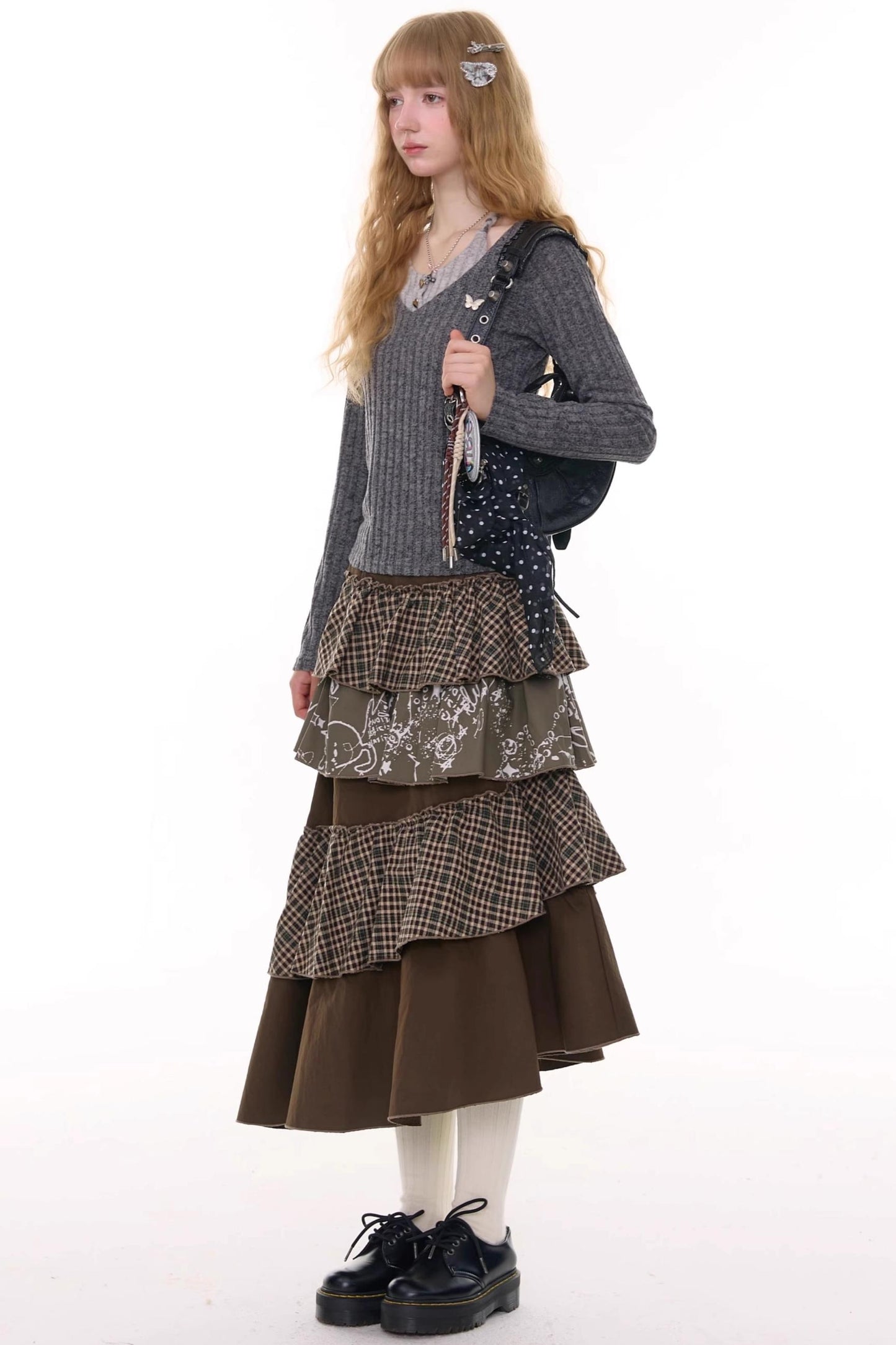 Autumn Winter High-Waisted Slimming Skirt