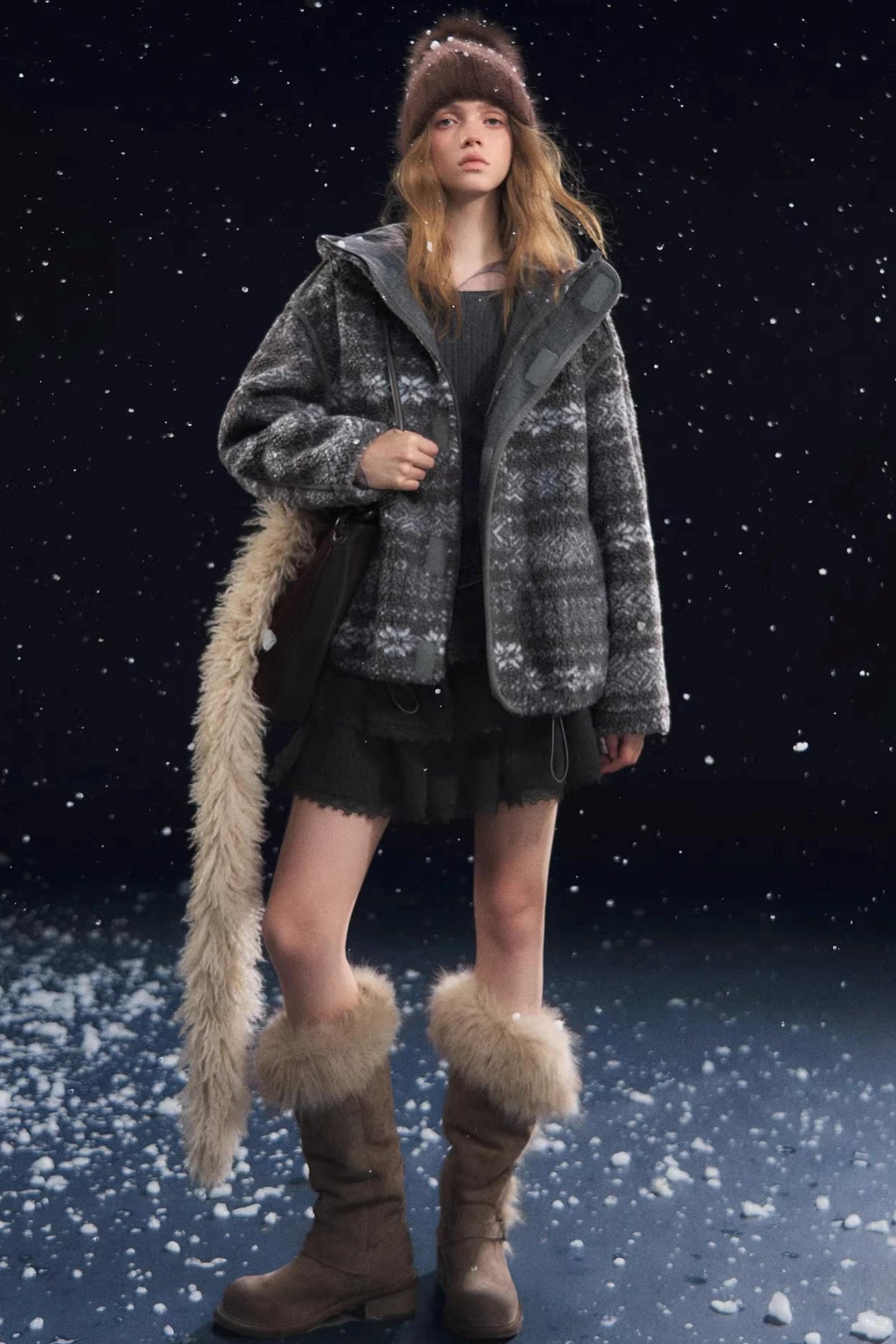 Jacquard Polar Fleece Jacket