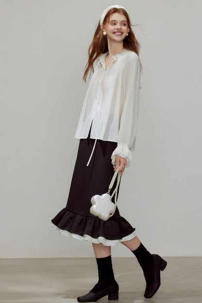 Silhouette V-Neck Shirt