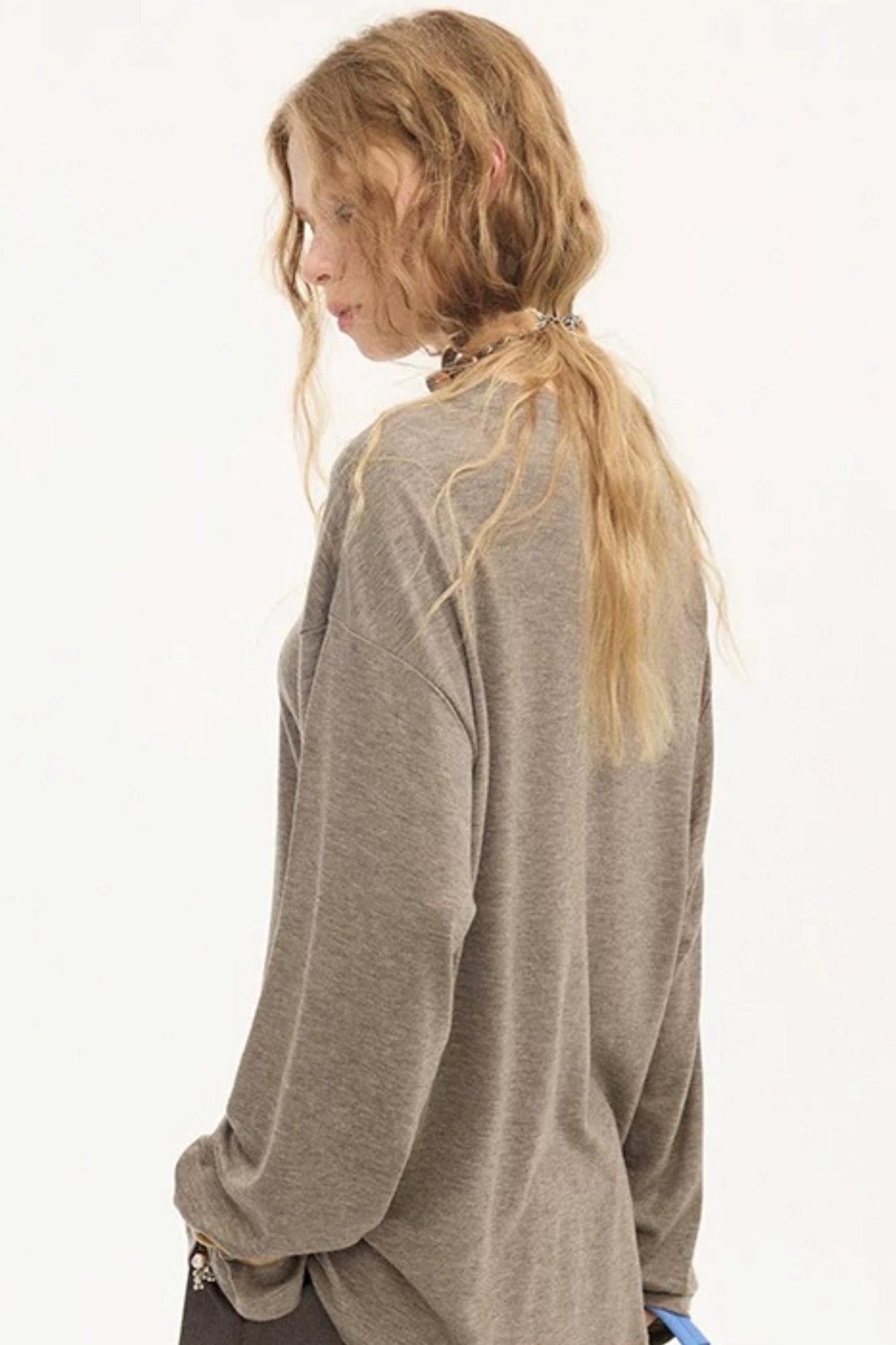 Galloping Horse Print Long Sleeve Tee