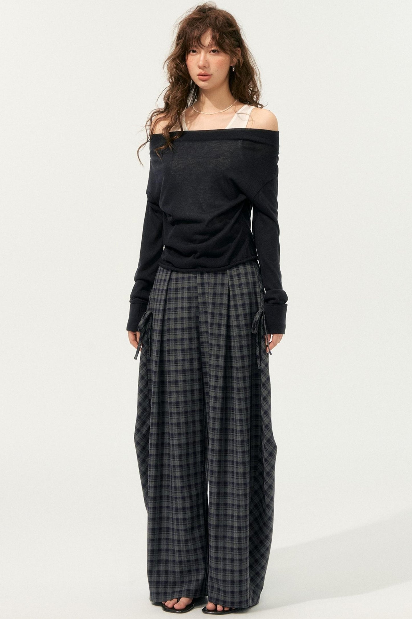Loose Drape Straight Pants