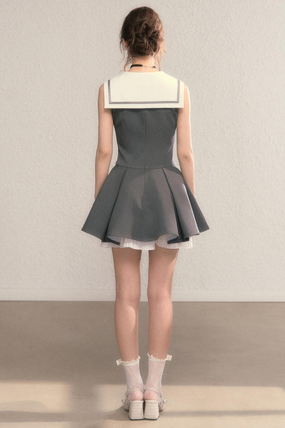 Gray Daughter Navy A-Line Dress