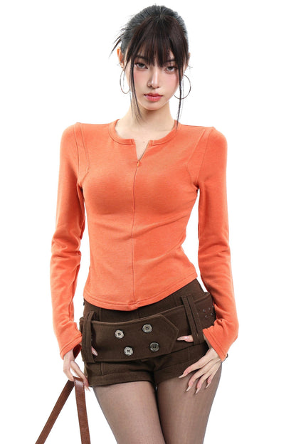 Black Slim-Fitting Sweater