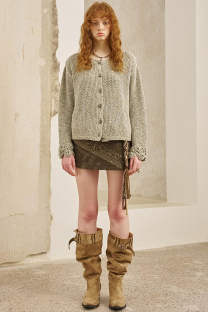 Vintage Crocheted Cardigan