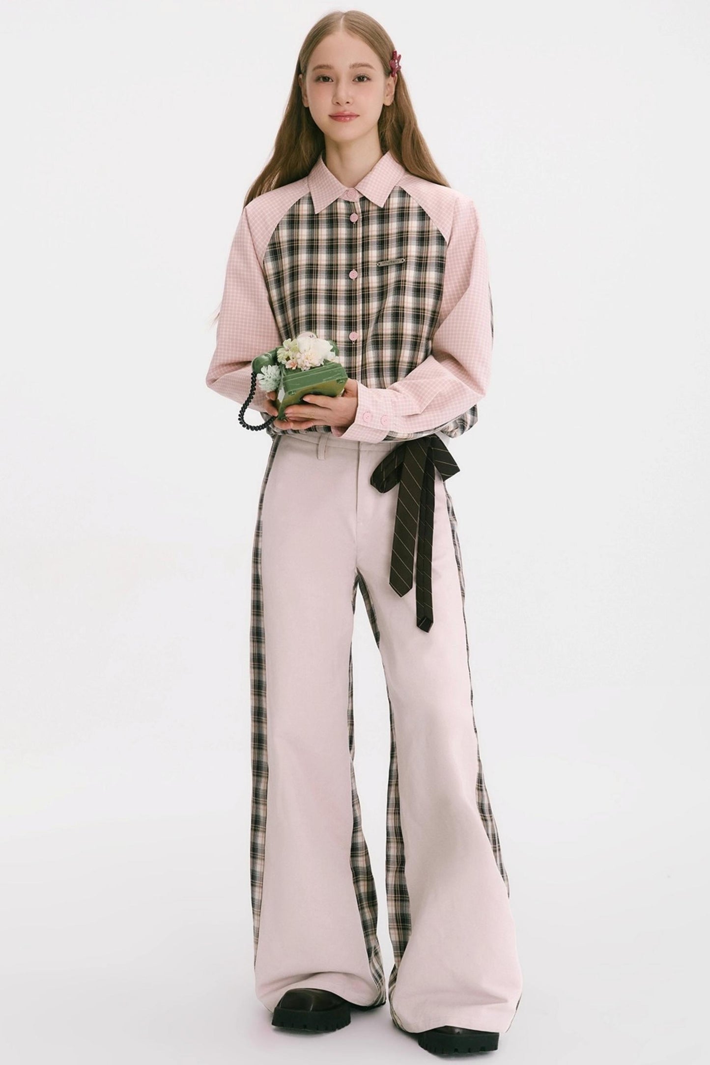 Patchwork Cotton Pants