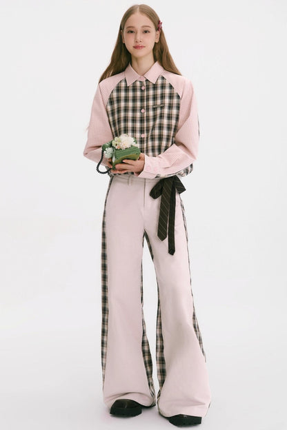 Patchwork Cotton Pants