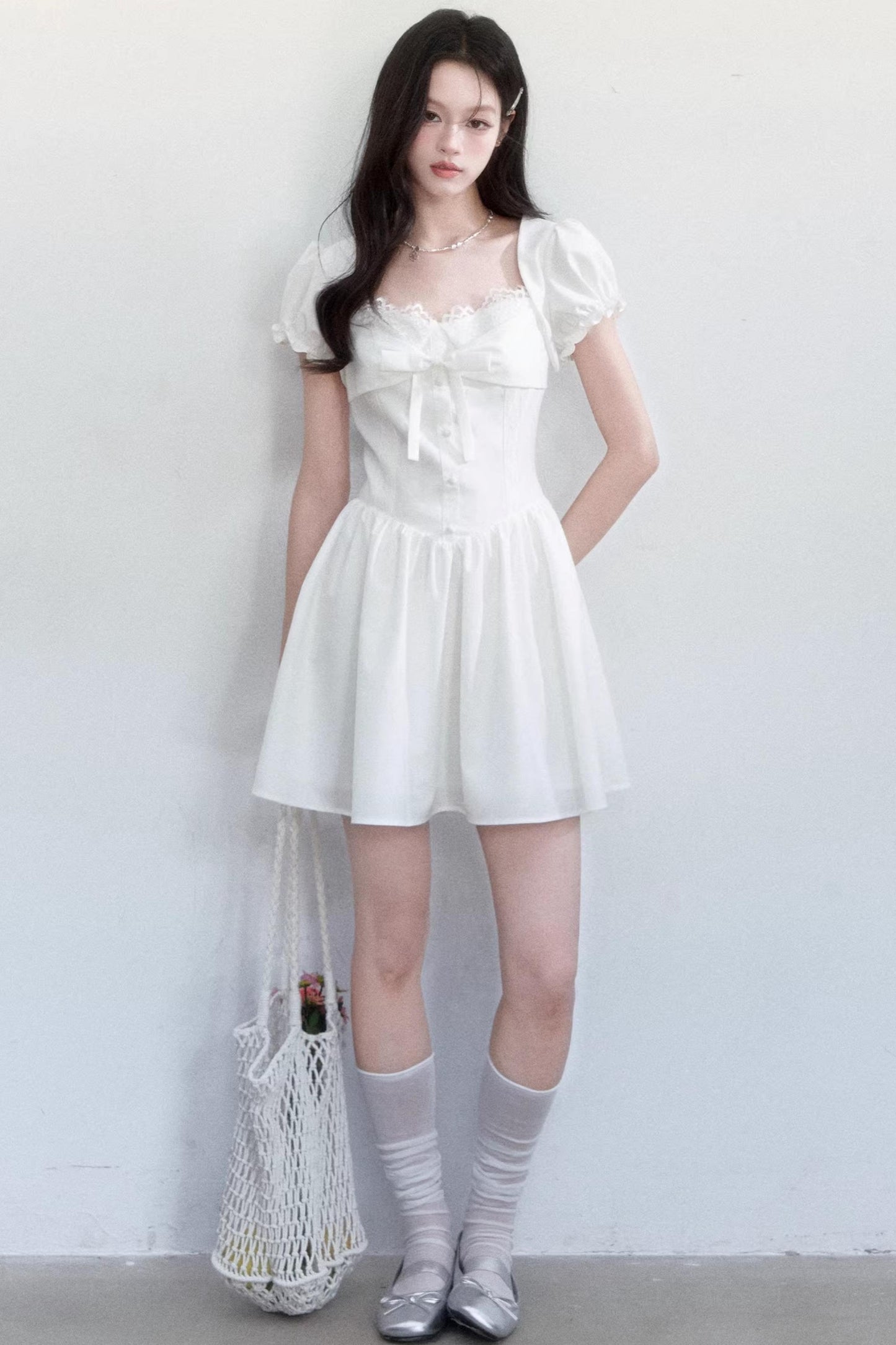 Sweet Bow Slim Dress