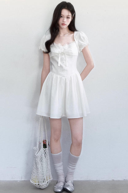 Sweet Bow Slim Dress