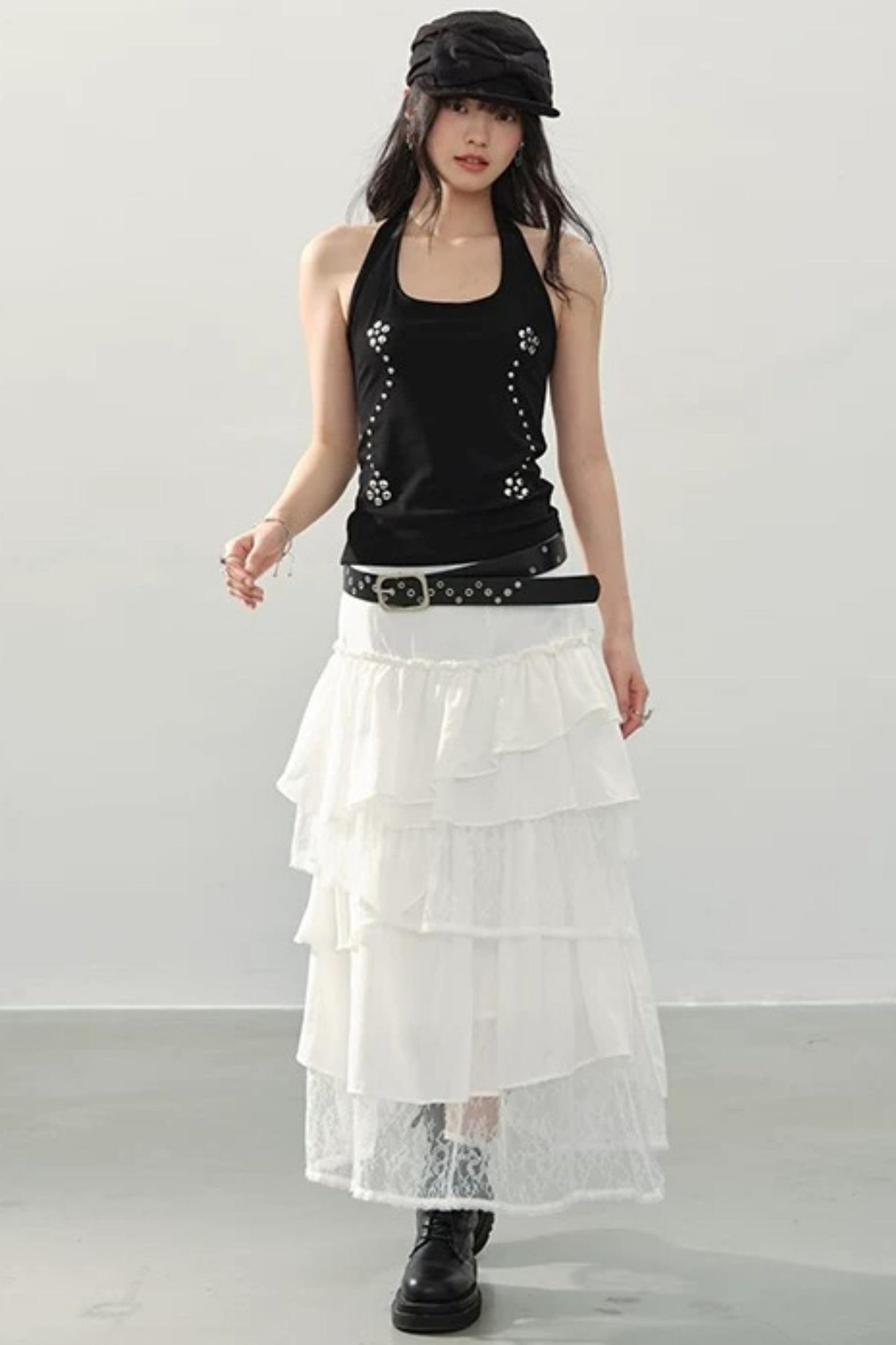 Black Swan Halter Top Set