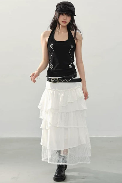 Black Swan Halter Top Set