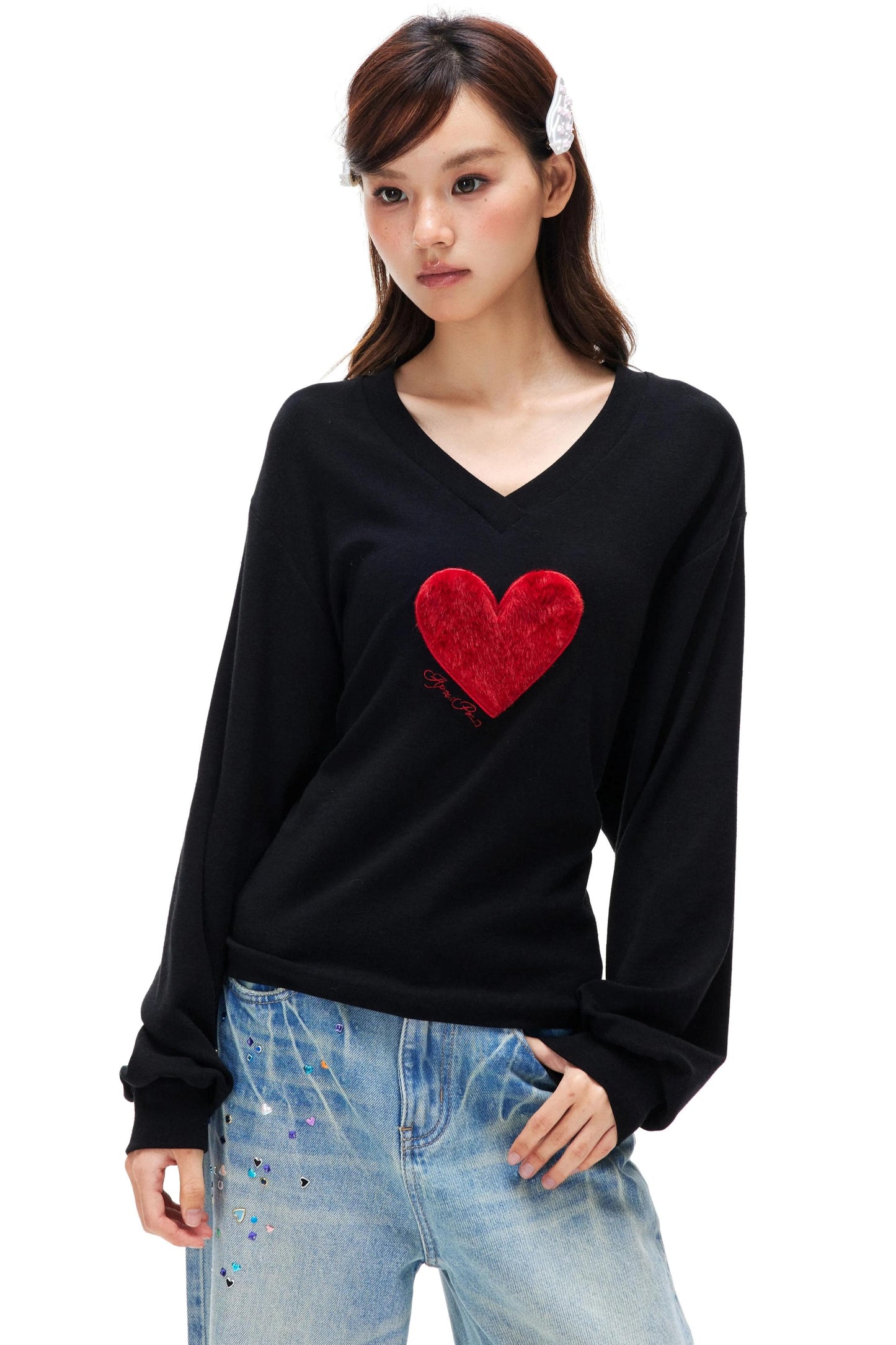 Faux Fur Off-Shoulder Top