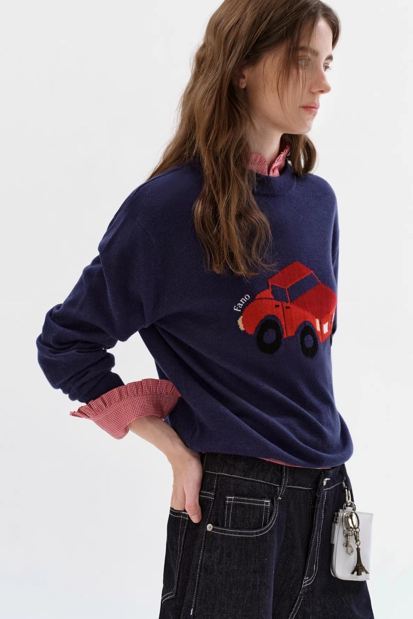 Sheep Wool Jacquard Sweater