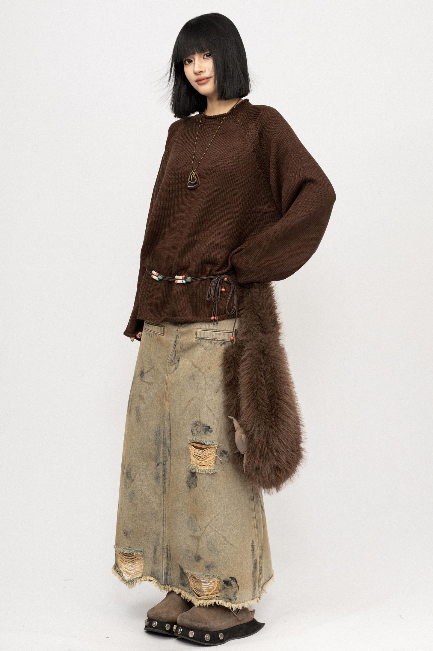 Autumn Vintage Crew Knit Top