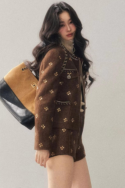 Little Fragrance Wool Jacket Set-Up