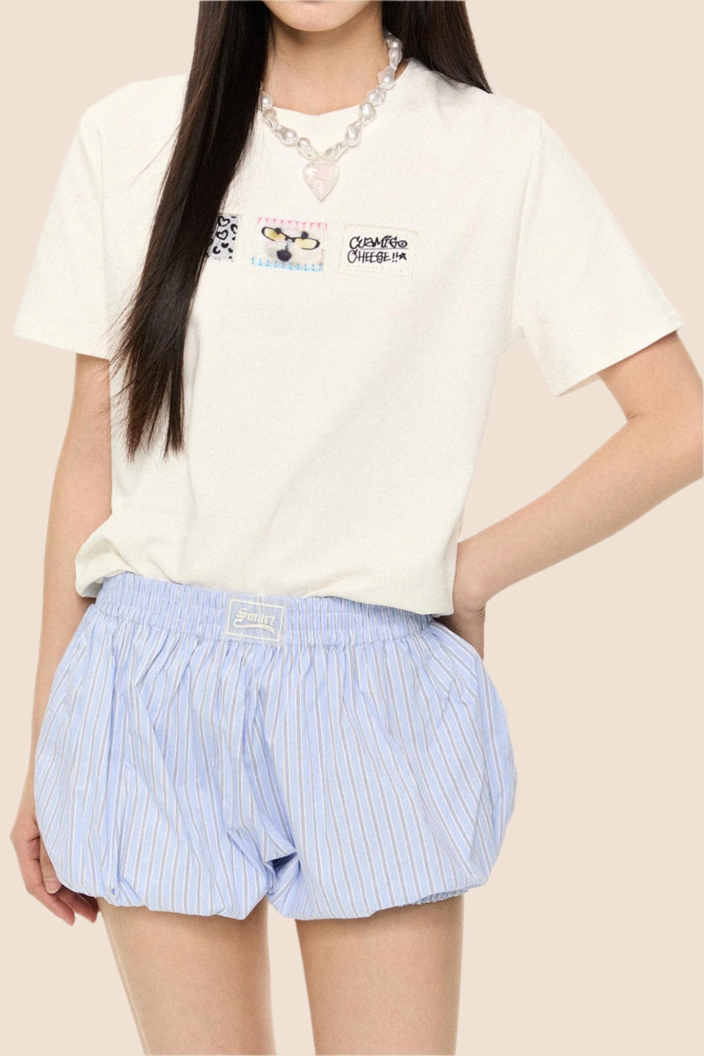 Retro Print Short Sleeve Tee