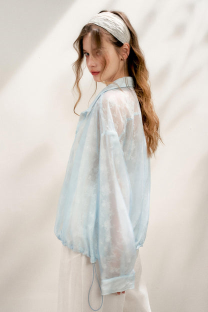 Lace Color-Block Jacket