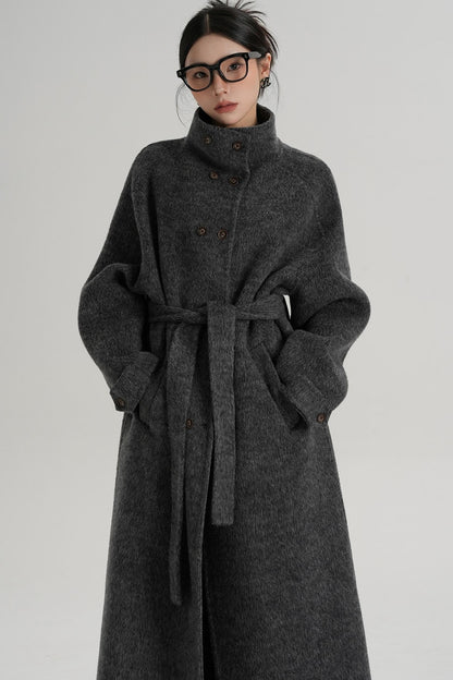 High Neck Wool Coat