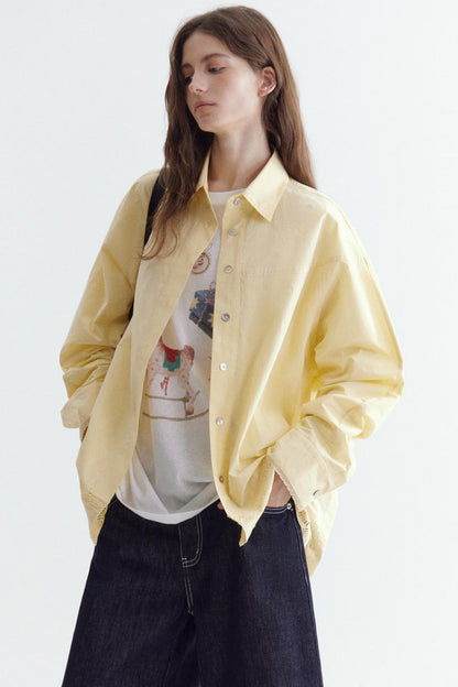 Embroidered Lace Hem Shirt