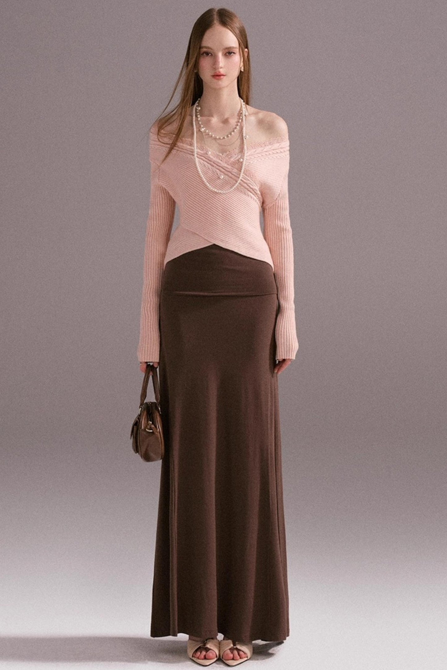 Girl Pink Knitted Sweater