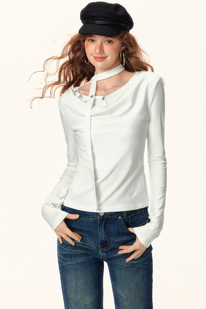 French Ribbon Knit Top