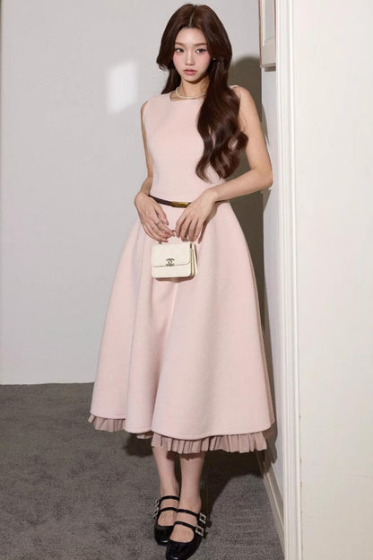 Elegant Wool Dress Short Coat Set-Up