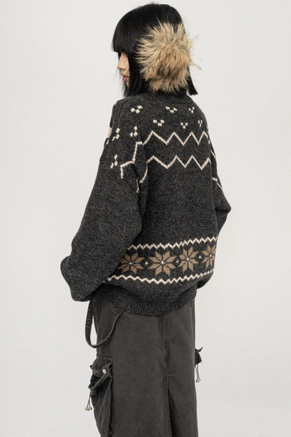 Fair Island Button Sweater