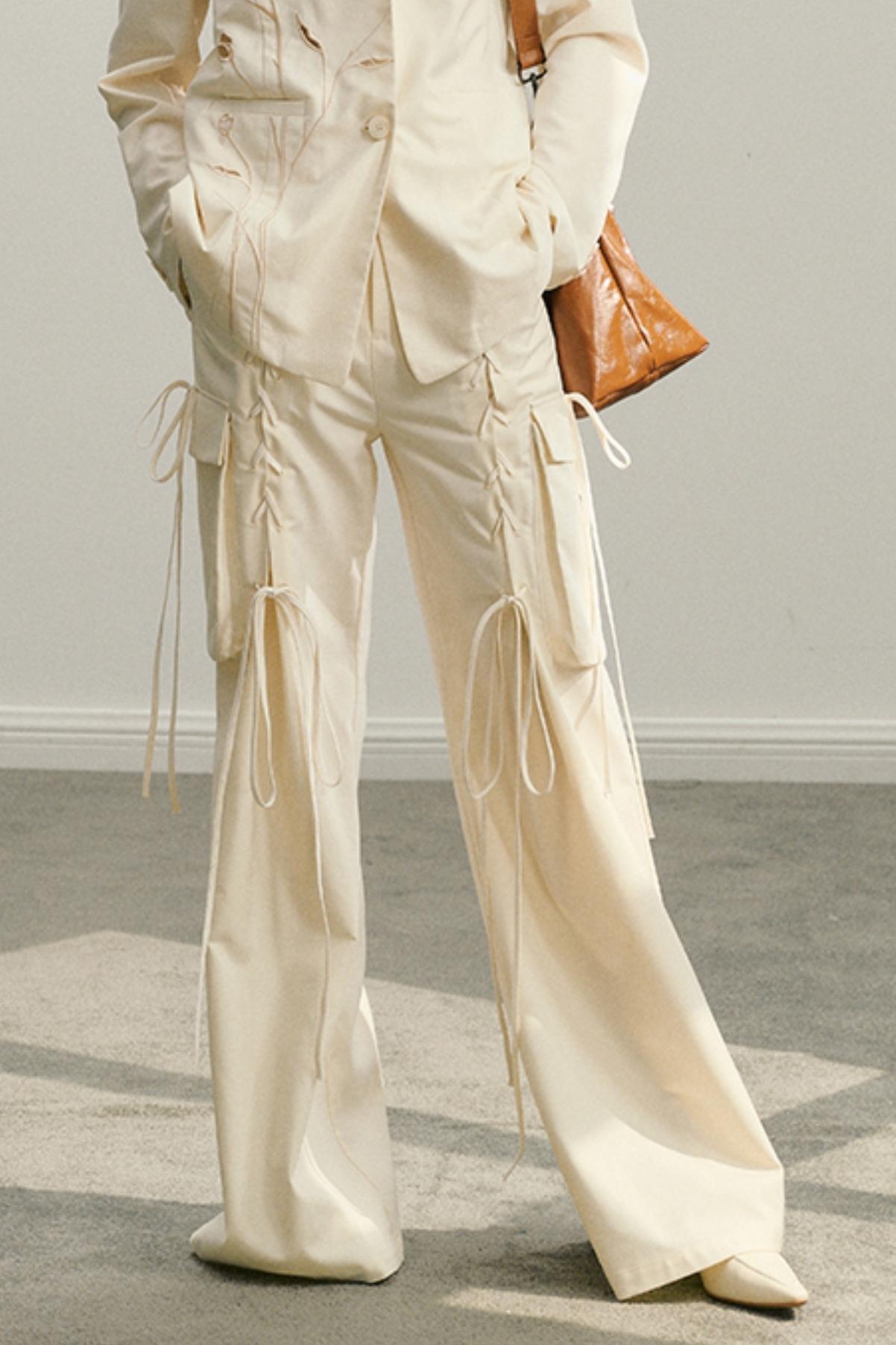 Flabby LEG-LENGTH STRAPPY PANTS