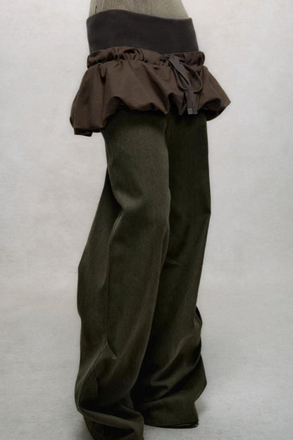 Loose Straight-Leg Pants