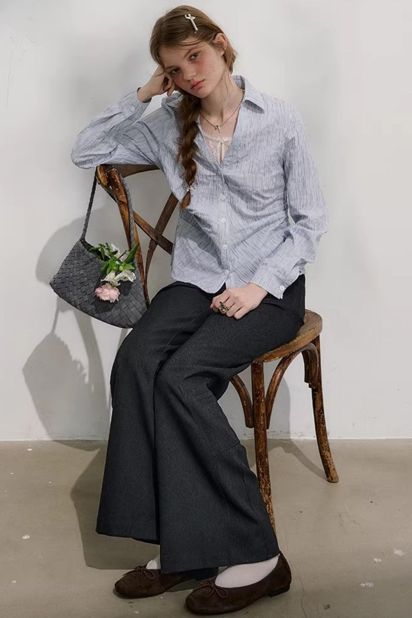 Sea Foam V-Neck Shirt