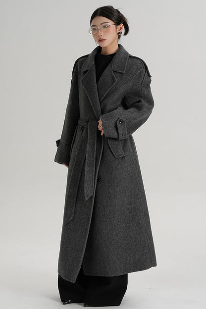 Premium Tailored Wool Blend Coat