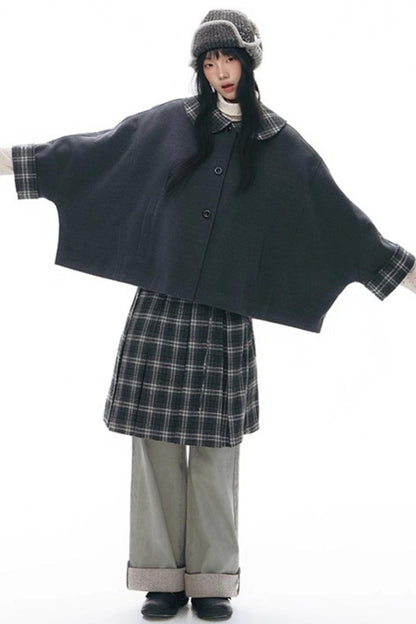 Vintage Puzzle Cloak Jacket