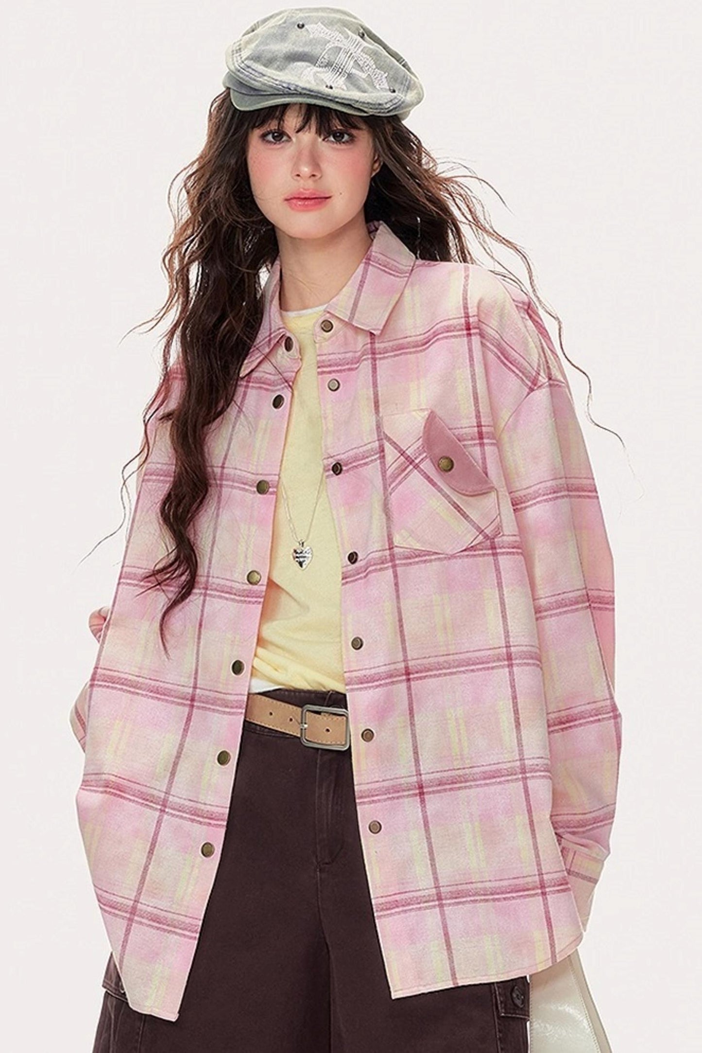 Pink Plaid Classic Shirt
