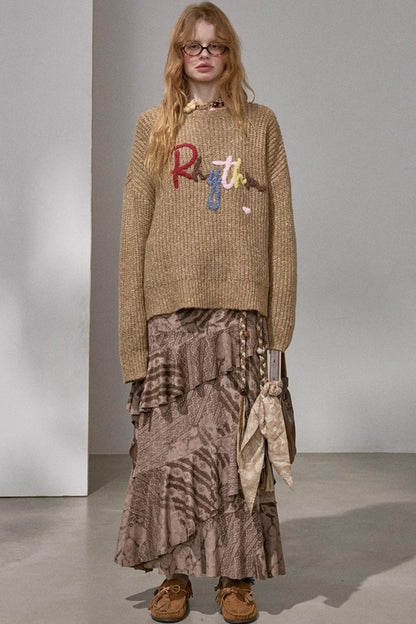 Cloud-Like Knit Pullover Sweater