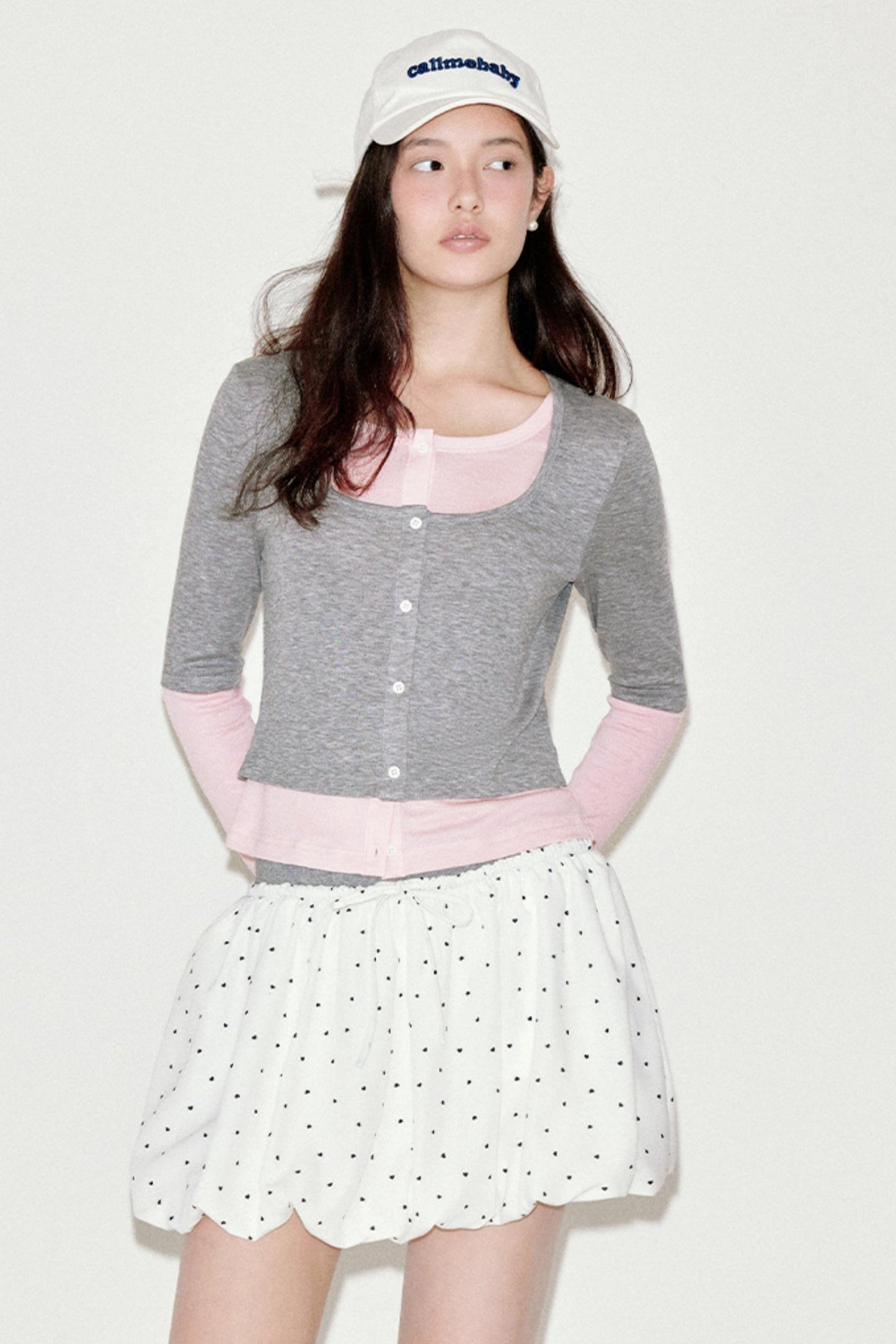 Elegant Ballet Knitted Blots Top