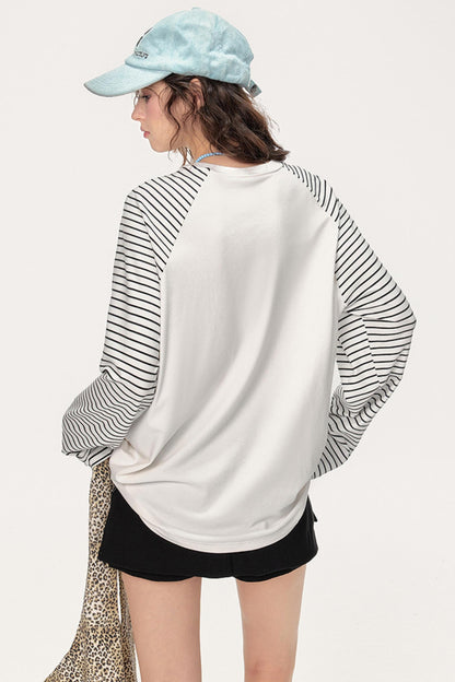 Raglan Striped T-Shirt