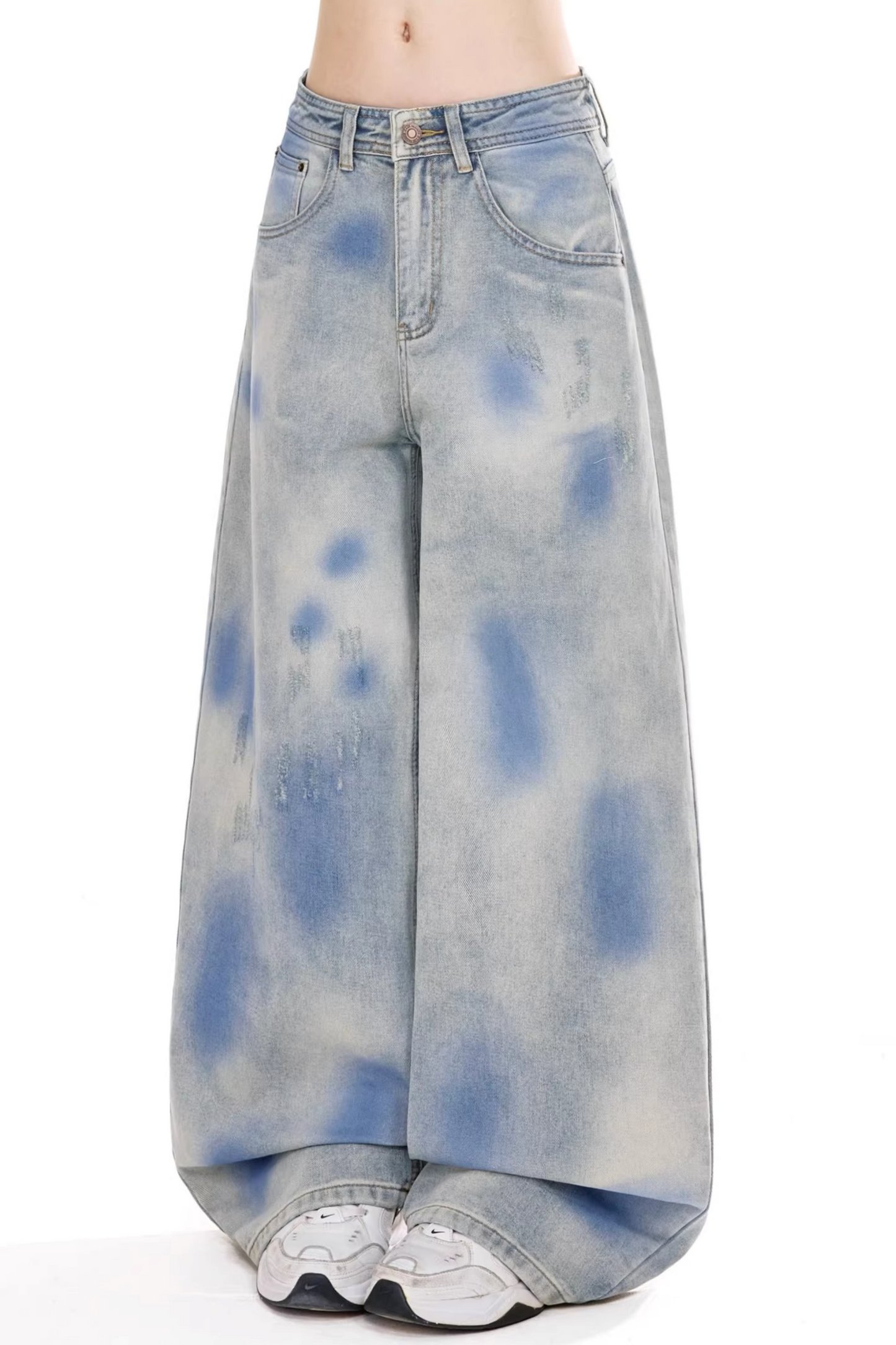 Vintage Washed Denim Pants