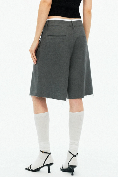 Tencel Wool Pleated Pants