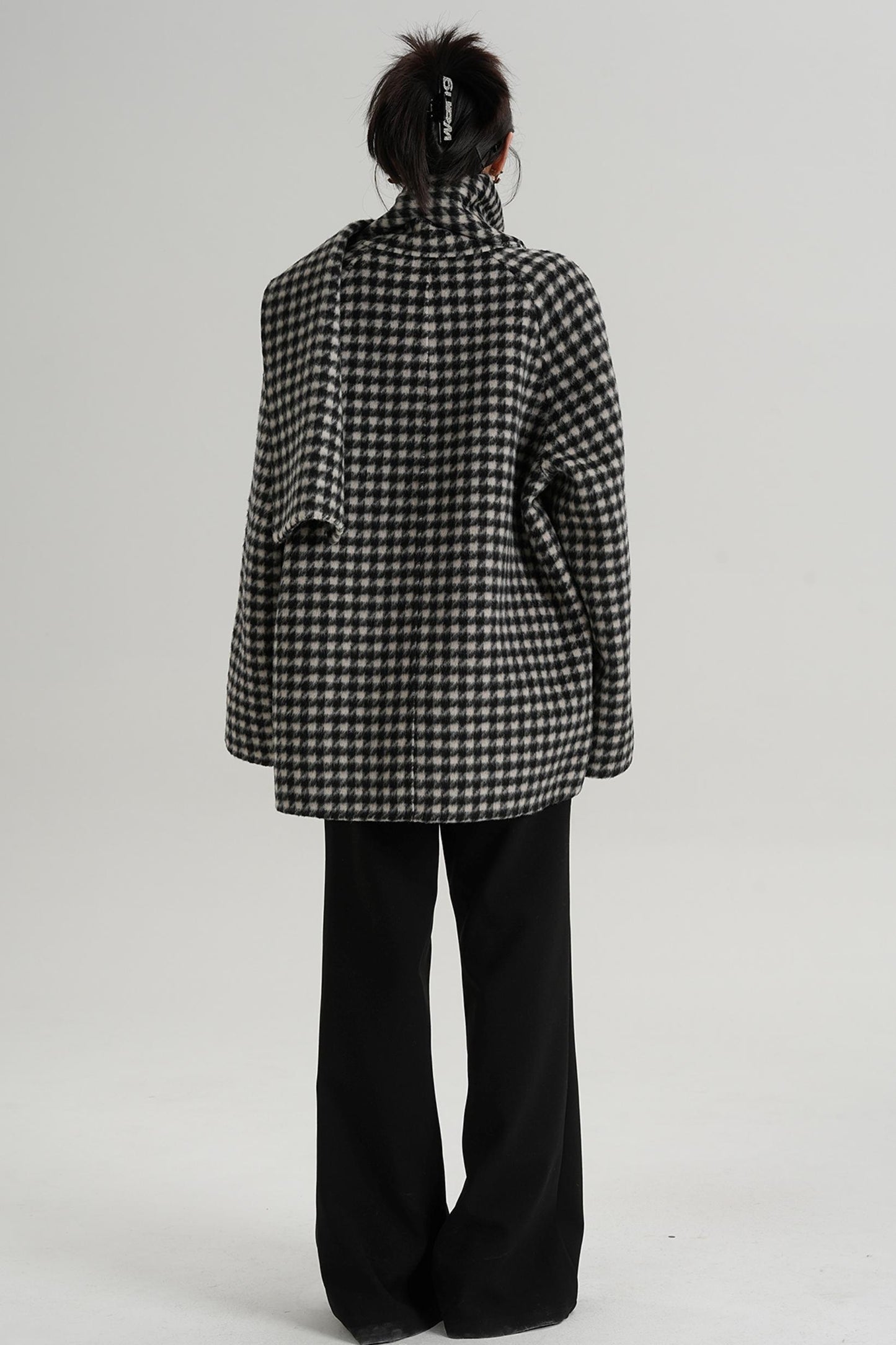 Plaid Wool Coat