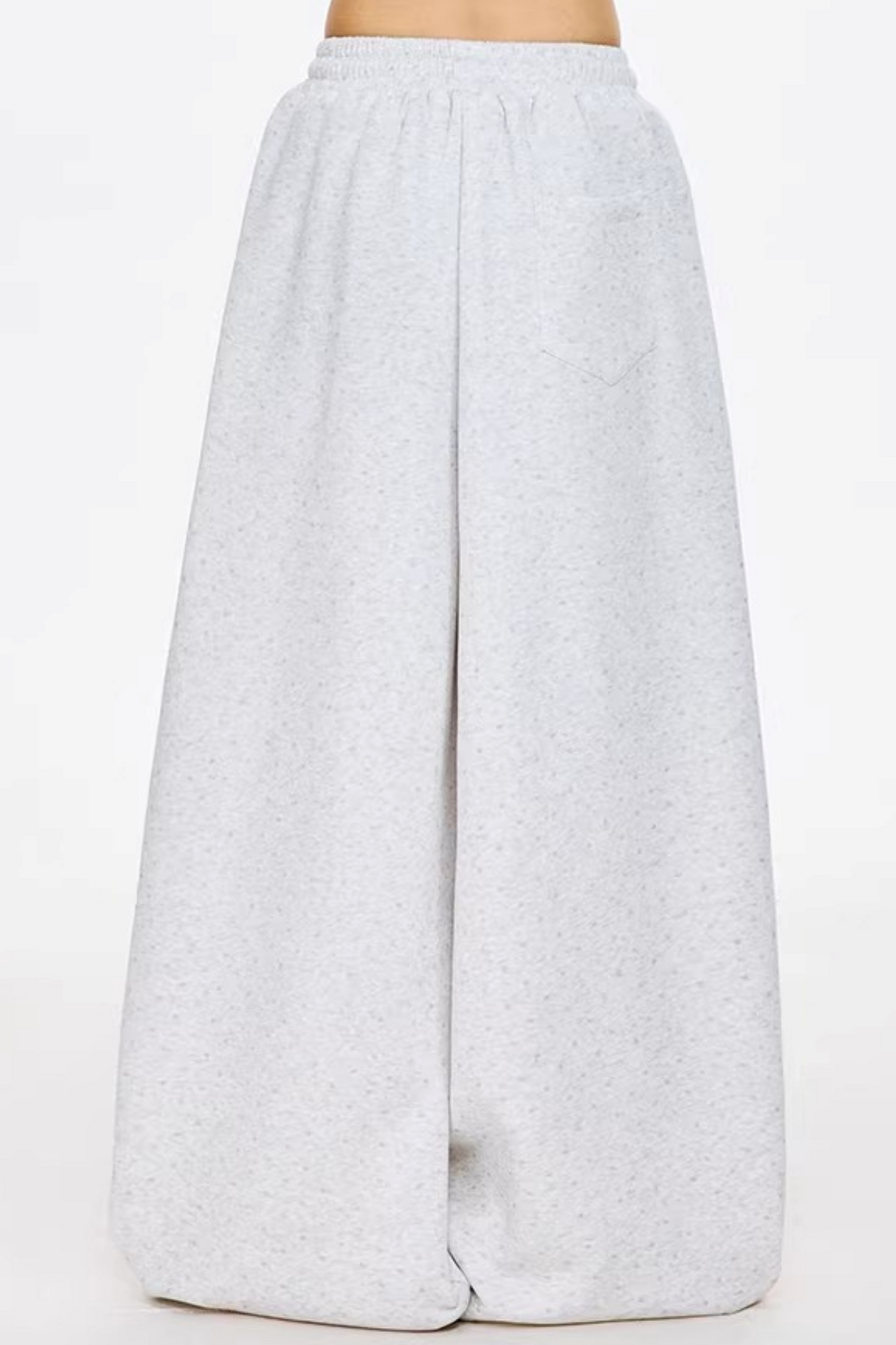 Retro Drapey Wide-Leg Sweatpants Set