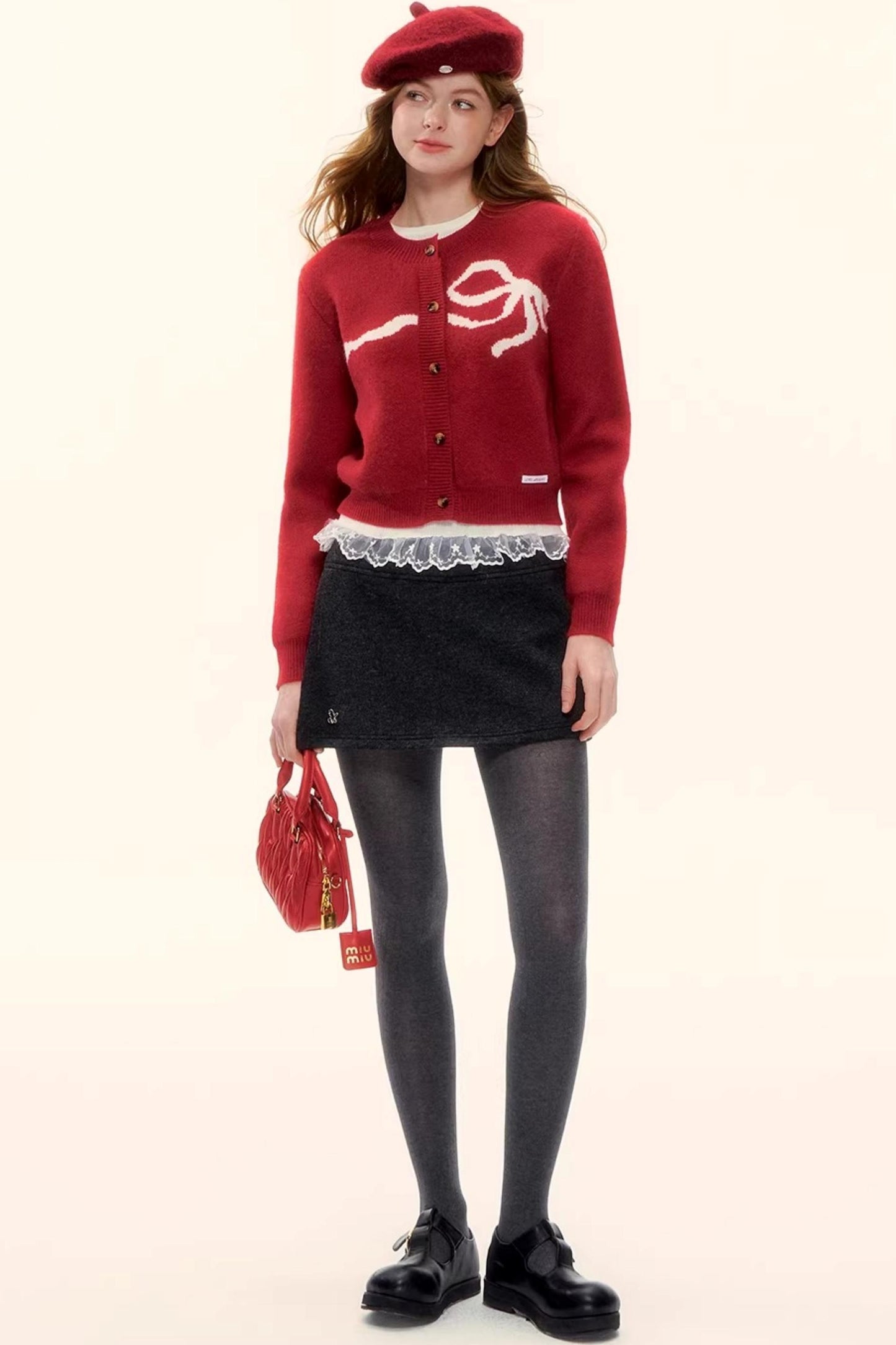 A-Linien-Rock aus Kunstwolle