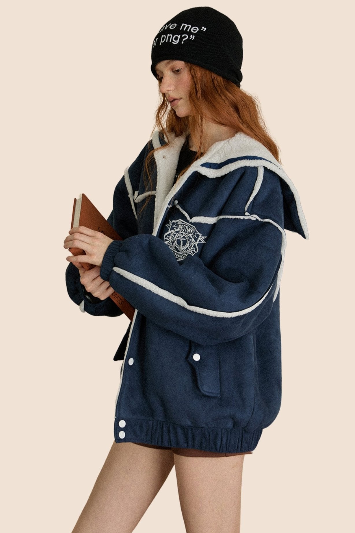 Preppy Lambswool Patchwork Jacket