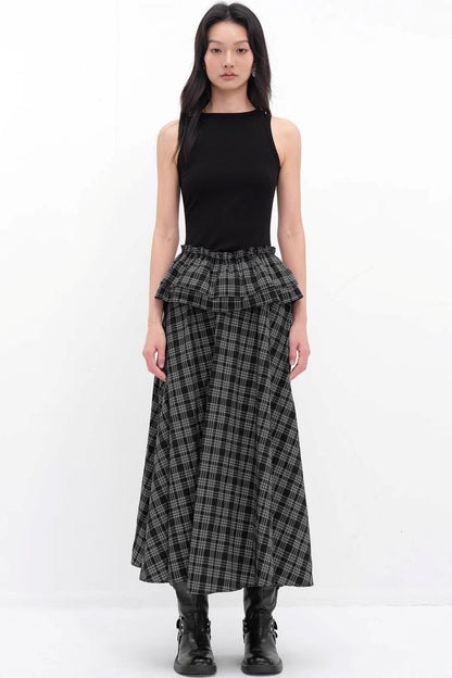 V-Lace Patchwork A-Line Dress