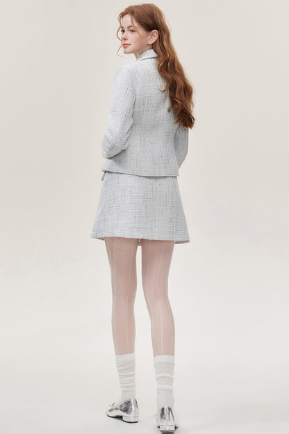 Chic Two-Piece Short Jacket Skirt Set-Up