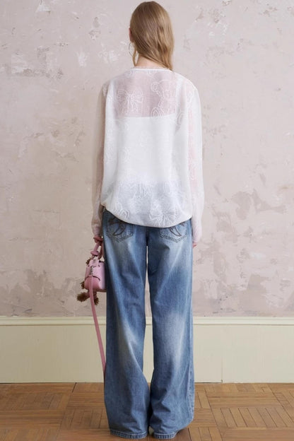 Summer Bear Knit Top