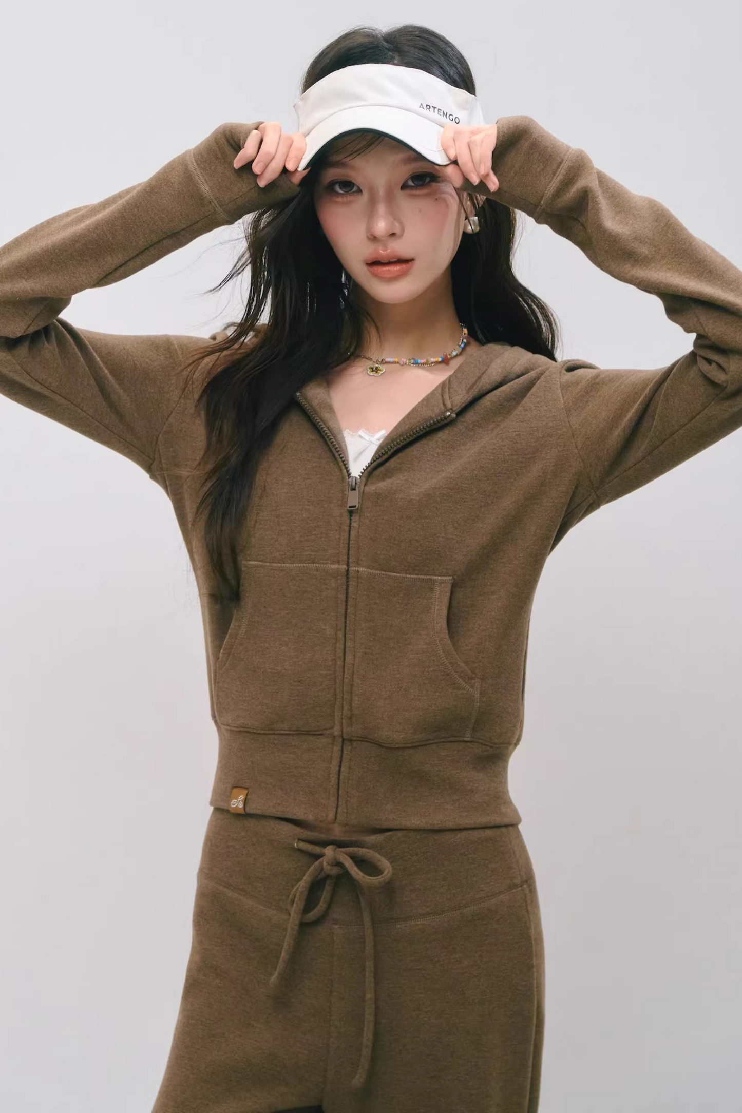 Cloud-Velvet Hooded Sweatshirt Set