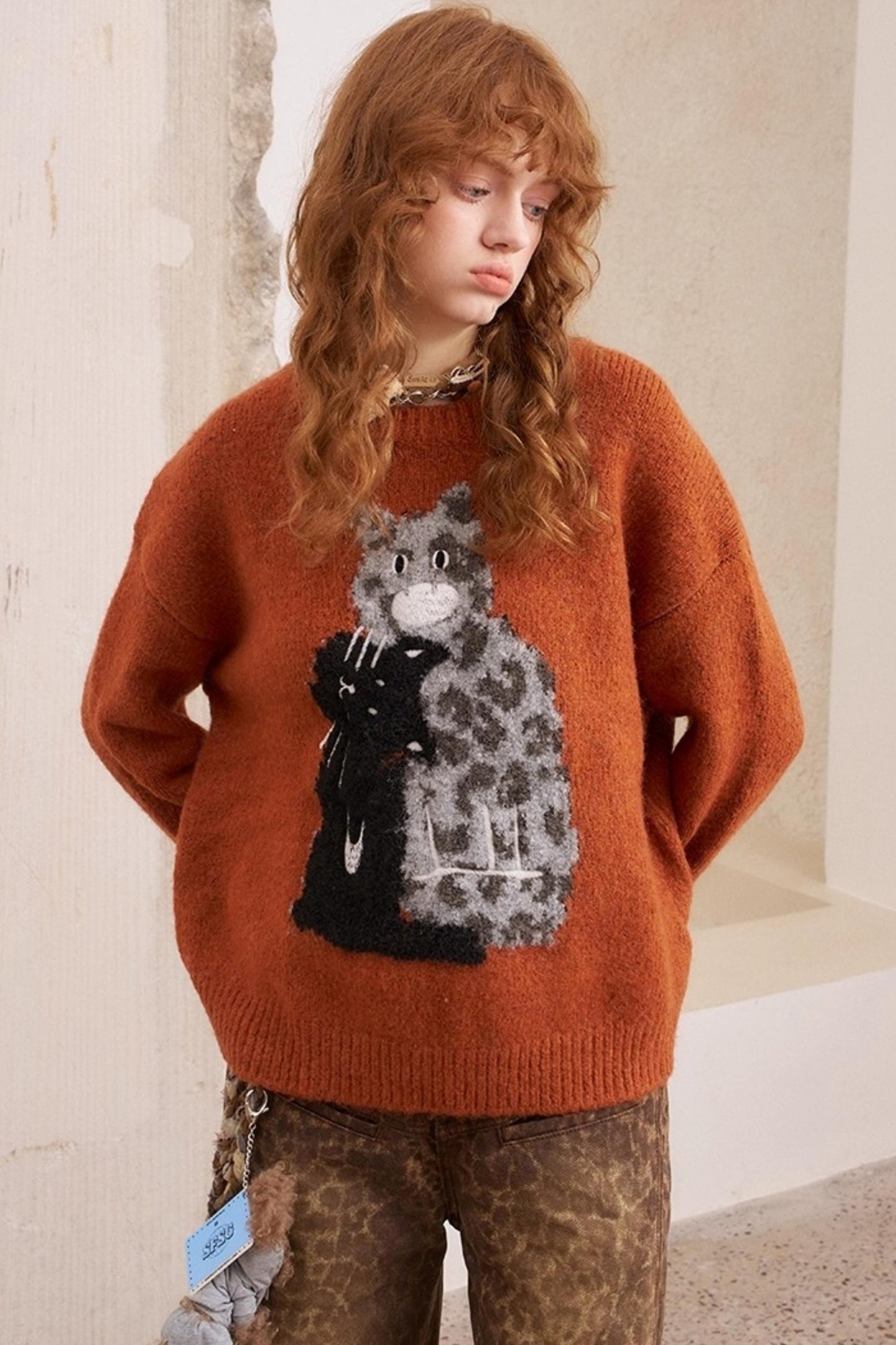Leopard Crew Neck Sweater